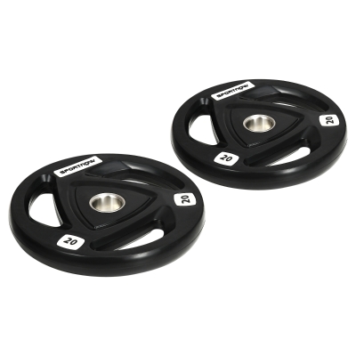 SPORTNOW Set di 2 Dischi Pesi in Acciaio 20kg