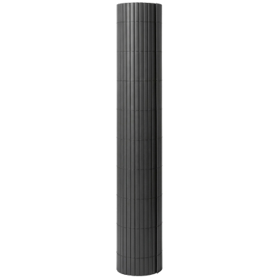 Outsunny Privacy Screening Fence Waterproof Dark Grey 1x3m