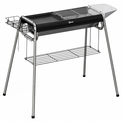 Outsunny Charcoal BBQ Grill Black