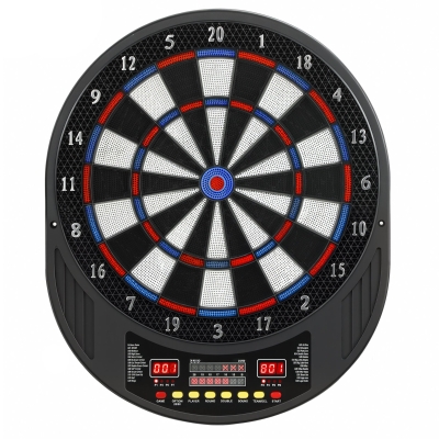 SPORTNOW Jeu de Fléchettes Électronique LED 33 Jeux 8 Joueurs