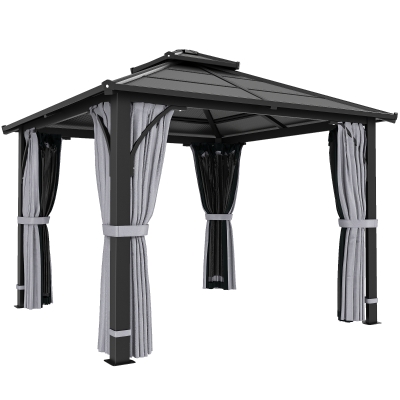 Gazebo 300L x 300W x 275Hcm Grey