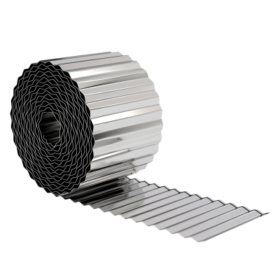 Outsunny Metal Lawn Edging Galvanised Steel Silver 21.3ft
