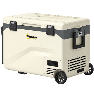 Outsunny Camping Fridge Freezer 42.5L with App Control