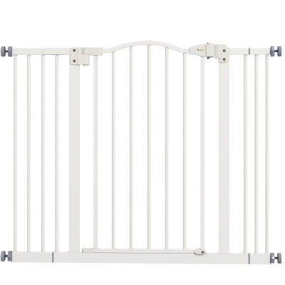 PawHut Cancellino per Cani Estensibile 74-100 cm Bianco