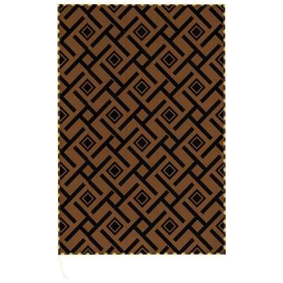 Outsunny Outdoor Rug with LED String Light 182x274cm Brown/Black
