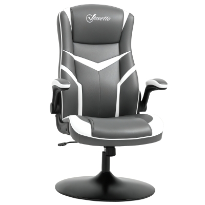Vinsetto Ergonomic Gaming Chair PVC Leather Grey