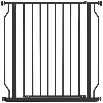 PawHut Cancelletto per Cani Estensibile 75-85x76 cm Nero
