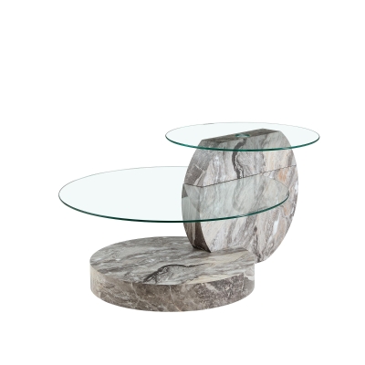 Table basse moderne minimaliste, Transparent