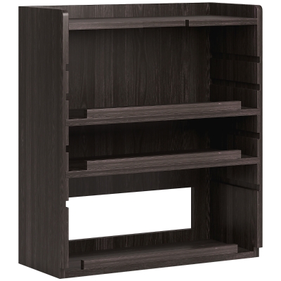 HOMCOM Four-Tier Desktop Organiser Dark Brown