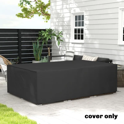 Outsunny Waterproof Furniture Cover Black 155x222cm