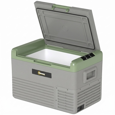 Outsunny Portable Car Refrigerator 30L Light Green/Grey