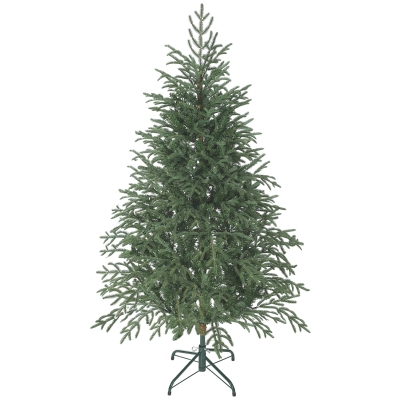 HOMCOM Albero di Natale Artificiale 150cm 1375 Rami Base Metallo