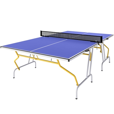 SPORTNOW 9FT Foldable Table Tennis Table with Cover - Blue