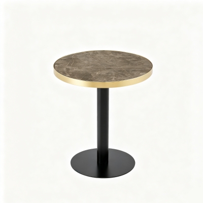 Table d'appoint ronde, Gris