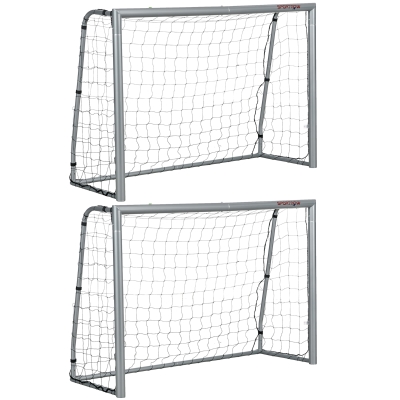Football Goal 240L x 85W x 160Hcm Light Grey