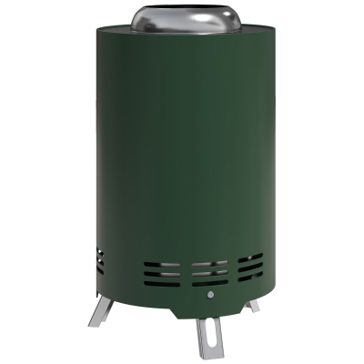 Outsunny Smokeless Fire Pit Stainless Steel 16x16cm Green