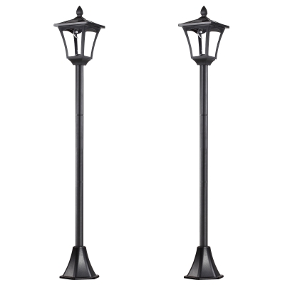 Outdoor Lamp Post 18L x 18W x 160H cm Black