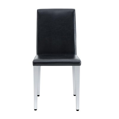 Chaise de salle à manger, Noir+Argent