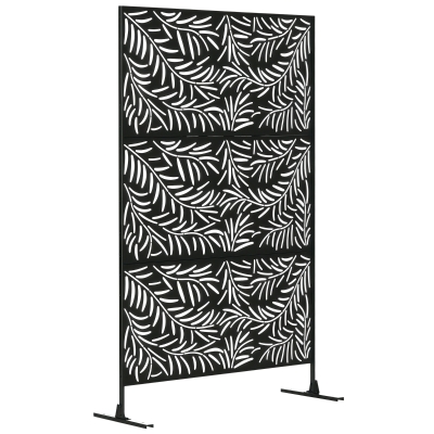 Outsunny Metal Privacy Screen 6.5FT Willow Branch Style
