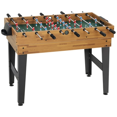 SPORTNOW 13-in-1 speeltafel, tafelvoetbal, schaak, biljart, tafeltennis en meer, MDF, kunststof, Walnoot