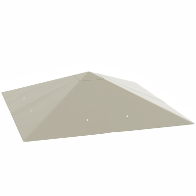 Outsunny Gazebo Canopy Replacement 3x3m Grey