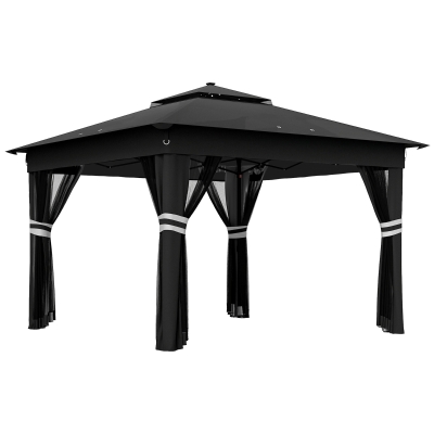 Pop Up Canopy 336L x 336W x 270Hcm Black