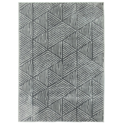 HOMCOM Modern wasbaar vloerkleed 150 x 80 cm - donkergrijs