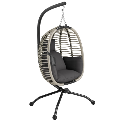 Swing Chair 110cm x 100cm x 188H cm Dark Grey