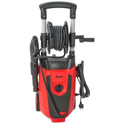 Outsunny Lavadora de Alta Pressão 1800W 150 Bar Caudal 420 L/h com Paragem Automática Mangueira de 6 m 30x27,5x76 cm Vermelho