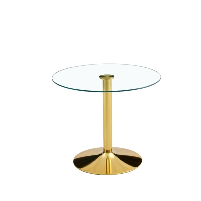 Table ronde moderne en verre, Transparent