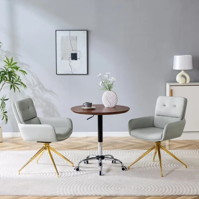 Chaise pivotante de salle, Gris clair