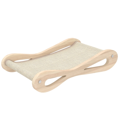 PawHut Sisal Cat Scratcher Lounger 60x35cm Cream White