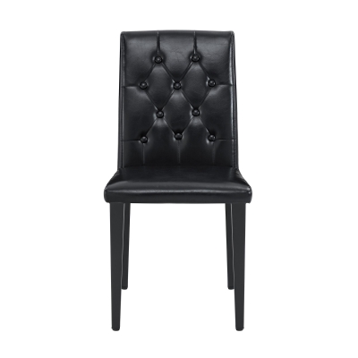 Lot de 4 chaises de salle à manger, Noir