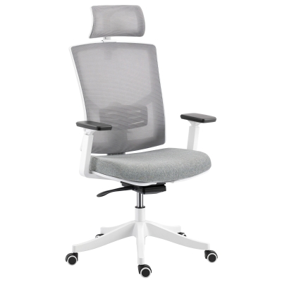 HOMCOM Sedia da Ufficio Ergonomica con Supporto Lombare Dinamico