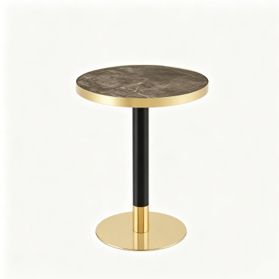 Table d'appoint ronde, Gris