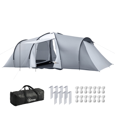 Outsunny Tente Camping 4-6 Pers Dôme Multicolore
