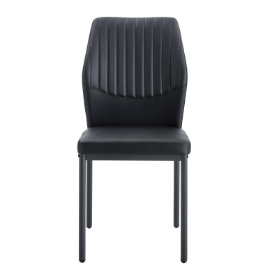 Lot de 4 chaises de salle à manger, Noir