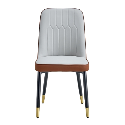 Lot de 2 chaises de salle à manger modernes, Noir