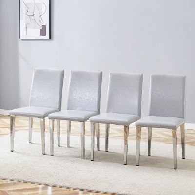 Chaise de salle à manger, Argenté