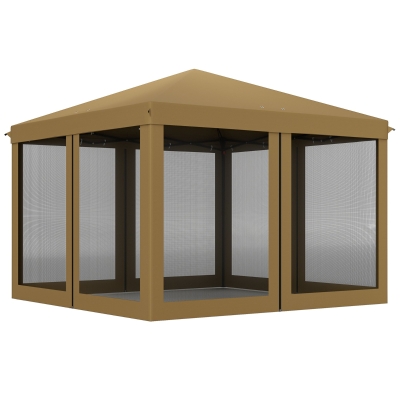 Pop Up Canopy 295cm x 295cm x 260cm Khaki