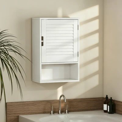 HOMCOM Armoire Murale Salle de Bain 40x20x60cm Blanc