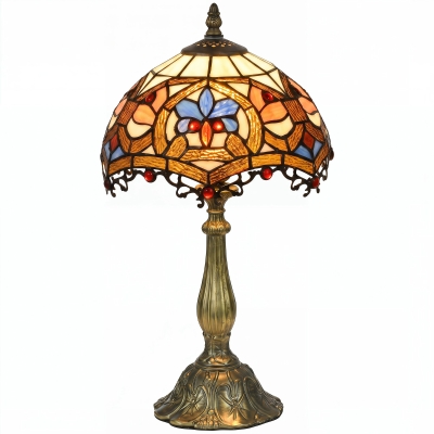 HOMCOM Stained Glass Table Lamp Multi-Coloured Ф31x48cm