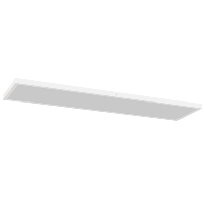 HOMCOM Juego de 4 Lámparas de Techo Color Regulable con Interruptor DIP y de Pared 3000K/4000K/6000K 120x30x3,7 cm Blanco