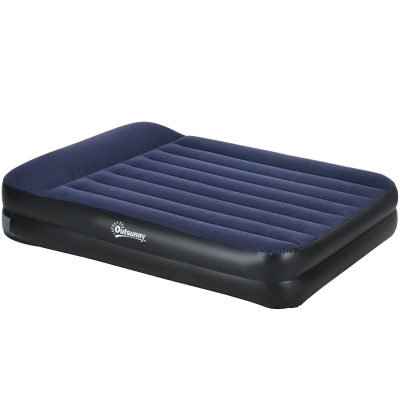 Outsunny King-Size Air Bed with Electric Pump & Carry Bag