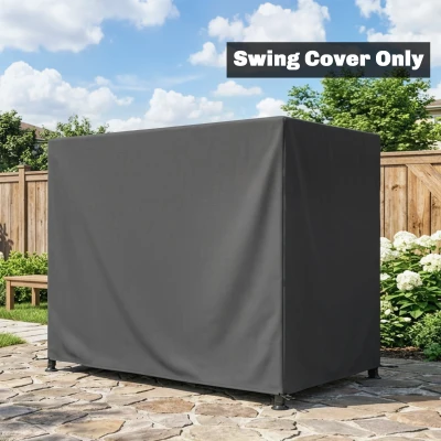 Outsunny 3-Seat Garden Swing Chair Cover UV Resistant Dark Grey