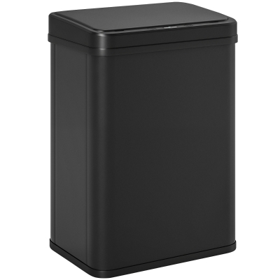 HOMCOM Sensor Kitchen Bin 40L Stainless Steel Black