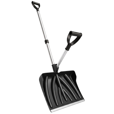 Outsunny Heavy-Duty Snow Shovel 45cm Aluminium Handle