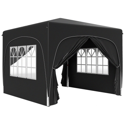 Pop Up Canopy 300L x 300W x 273Hcm Black