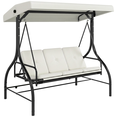 Swing Chair 195cm x 117cm x 175cm Cream
