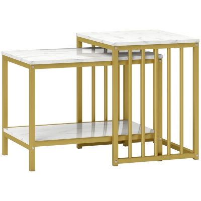Coffee Table Set 45cmx40cmx52cm Gold Tone